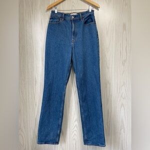 Abercrombie & Fitch 90s Straight Ultra High Rise Jeans Womens Size 28/6L LNC